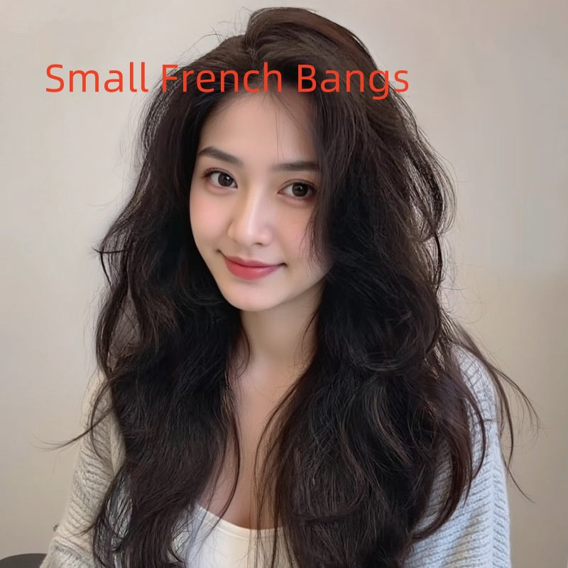 Long Curly Full Human Hair Full-head Wig