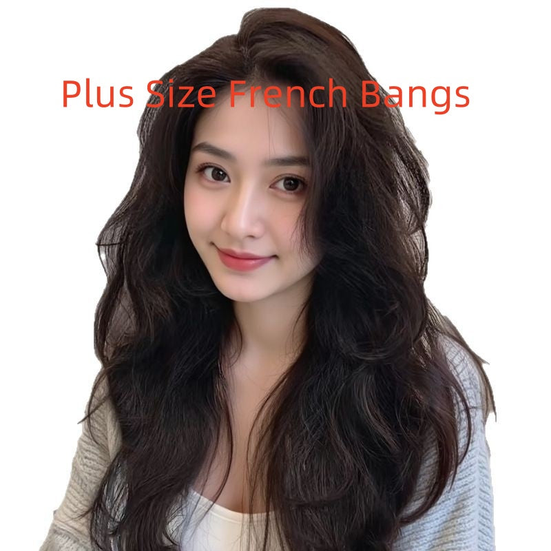 Long Curly Full Human Hair Full-head Wig